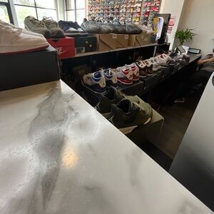 Jordan Sneakers in White and Red